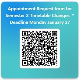 2025 sem 2 timetable changes